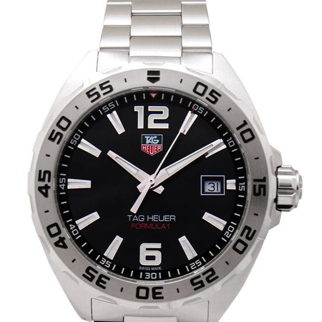 Tag Heuer Formula 1 Black Dial Silver Steel Strap Watch for Men - WAZ1112.BA0875 Buy Now By Tag Heuer