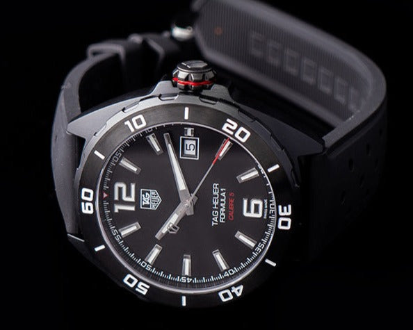 Tag Heuer Formula 1 Automatic Black Dial Black Rubber Strap Watch for Men - WAZ2115.FT8023 Buy Now By Tag Heuer