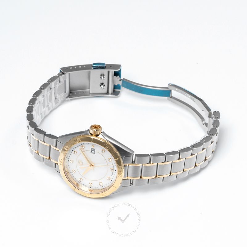 Tag Heuer Formula 1 Diamonds Mother of Pearl White Dial Two Tone Steel Strap Watch for Women - WBJ1421.BB0648 Buy Now By Tag Heuer