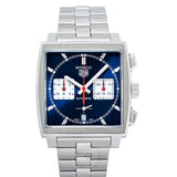 Tag Heuer Monaco Automatic Chronograph Blue Dial Silver Steel Strap Watch for Men - CBL2111.BA0644 Buy Now By Tag Heuer