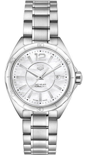 Tag Heuer Formula 1 Quartz Mother of Pearl White Dial Silver Steel Strap Watch for Women - WBJ1418.BA0664 Buy Now By Tag Heuer