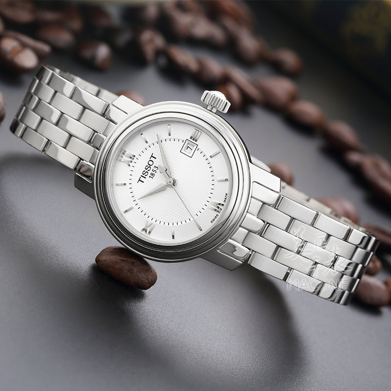 Tissot T Classic Bridgeport Lady Quartz Stainless Steel Watch For Women - T097.010.11.038.00 Buy Now By Tissot