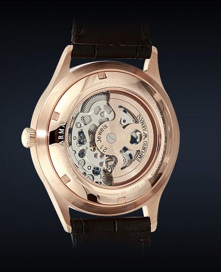 Emporio Armani Meccanico White Dial Black Leather Strap Watch For Men - AR1923 Buy Now By Emporio Armani