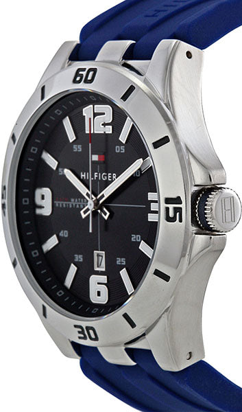 Tommy Hilfiger Drew Black Dial Black Rubber Strap Watch for Men - 1791062 Buy Now By Tommy Hilfiger