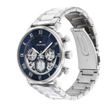 Tommy Hilfiger Legend Chronograph Blue Dial Silver Steel Strap Watch For Men - 1710569 Buy Now By Tommy Hilfiger