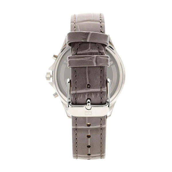 Tommy Hilfiger Ari Diamonds White Dial Grey Leather Strap Watch for Women - 1781980 Buy Now By Tommy Hilfiger