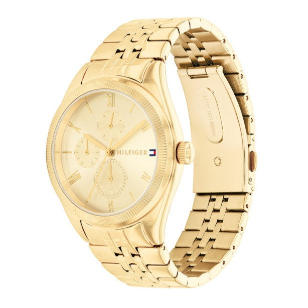 Tommy Hilfiger Monica Quartz Gold Dial Gold Steel Strap Watch For Women - 1782592 Buy Now By Tommy Hilfiger