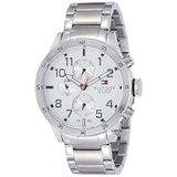 Tommy Hilfiger Trent Multifunction White Dial Silver Steel Strap Watch for Men - 1791140 Buy Now By Tommy Hilfiger