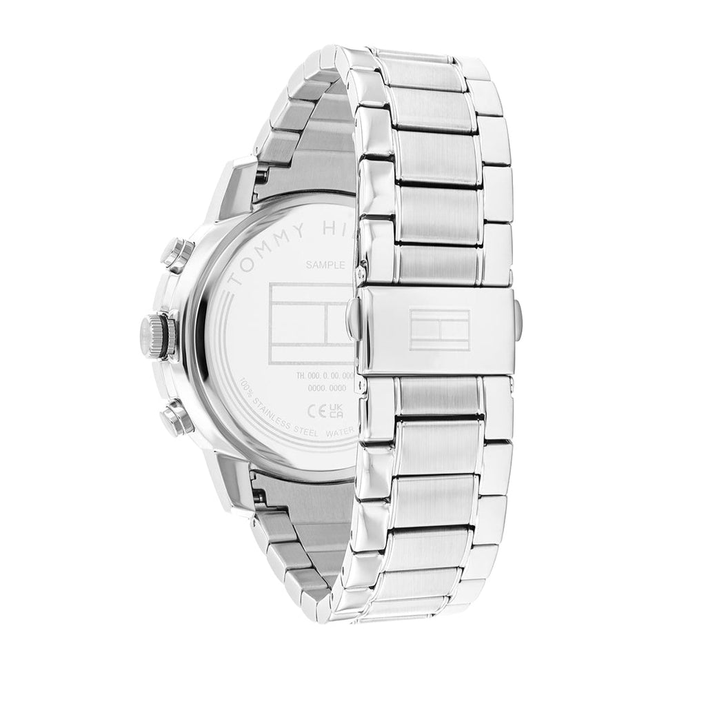 Tommy Hilfiger Troy Chronograph Grey Dial Silver Steel Strap Watch For Men - 1792106 Buy Now By Tommy Hilfiger