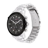 Tommy Hilfiger Troy Chronograph Grey Dial Silver Steel Strap Watch For Men - 1792106 Buy Now By Tommy Hilfiger