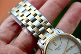 Tissot T Classic Automatics III White Dial Two Tone Steel Strap Watch For Men - T065.430.22.031.00 Buy Now By Tissot