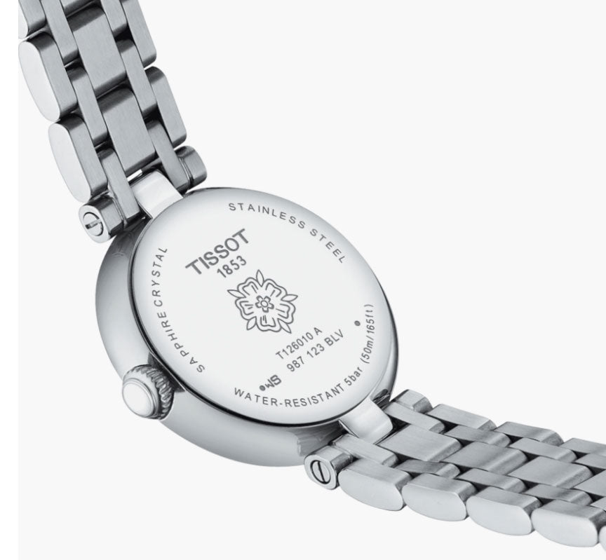Tissot Bellissima Small Lady Diamonds Silver Dial Silver Steel Strap Watch For Women - T126.010.61.113.00 Buy Now By Tissot