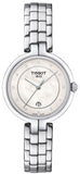 Tissot T Lady Flamingo Diamonds White Dial Silver Steel Strap Watch For Women - T094.210.11.116.01 Buy Now By Tissot