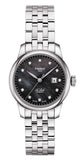 Tissot Le Locle Automatic Diamonds Mother of Pearl Black Dial Silver Steel Strap Watch For Women - T006.207.11.126.00 Buy Now By Tissot