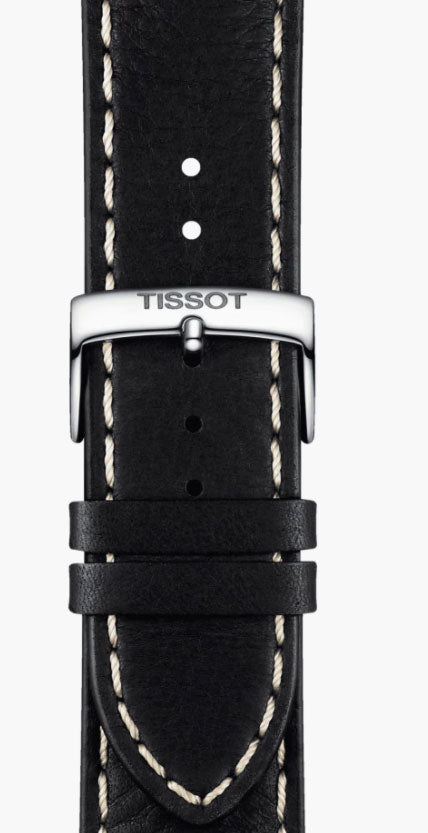 Tissot PR 100 Sport Quartz Chronograph Black Dial Black Leather Strap Watch For Men - T101.617.16.051.00 Buy Now By Tissot
