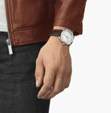 Tissot PR 100 Sport Silver Dial Brown Leather Strap Watch For Men - T101.610.16.031.00 Buy Now By Tissot