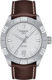 Tissot PR 100 Sport Silver Dial Brown Leather Strap Watch For Men - T101.610.16.031.00 Buy Now By Tissot
