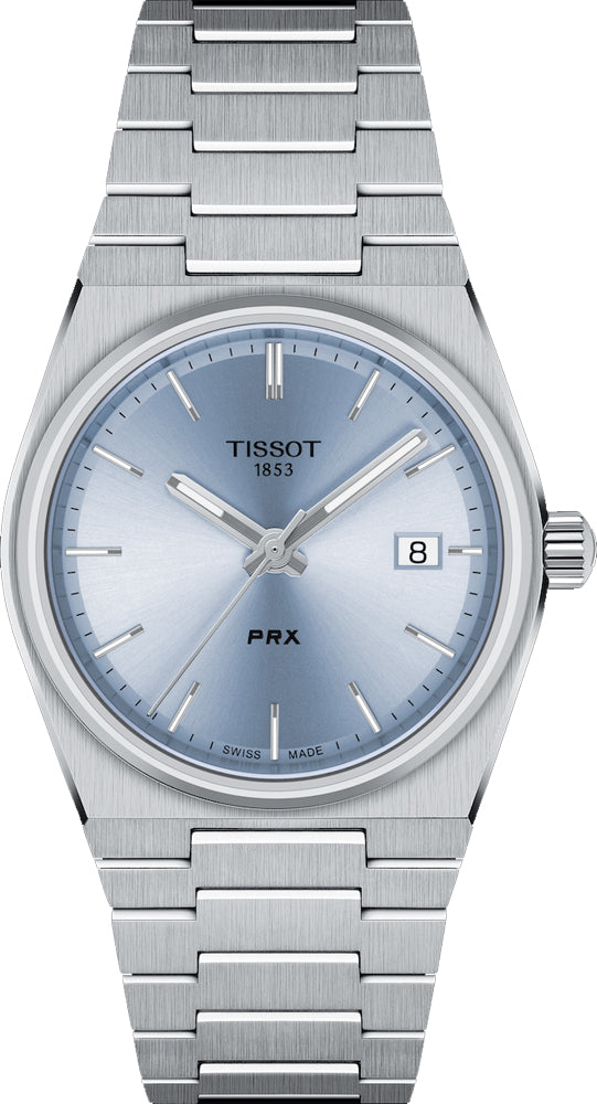 Tissot PRX Light Blue Dial Silver Steel Strap Watch For Women - T137.210.11.351.00 Buy Now By Tissot