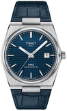 Tissot PRX Powermatic 80 Blue Dial Blue Leather Strap Watch for Men - T137.407.16.041.00
