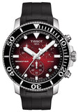 Tissot Seastar 1000 Chronograph Red Dial Black Rubber Strap Watch For Men - T120.417.17.421.00 Buy Now By Tissot