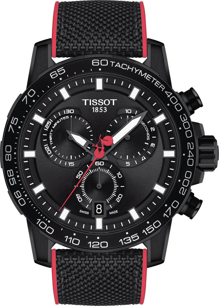 Tissot Supersport Chrono Giro D'Italia Black Dial Black Nylon Strap Watch for Men - T125.617.37.051.00 Buy Now By Tissot