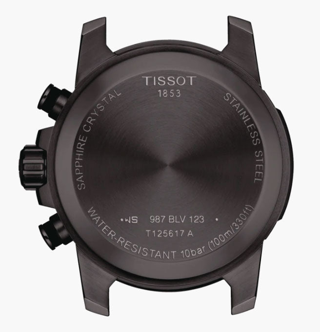 Tissot Supersport Chrono Black Dial Brown Leather Strap Watch for Men - T125.617.36.051.01 Buy Now By Tissot