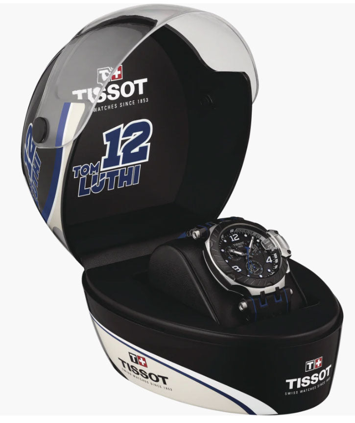 Tissot T Race Chronograph Blue Dial Blue Silicone Strap Watch For Men - T115.417.37.041.00 Buy Now By Tissot