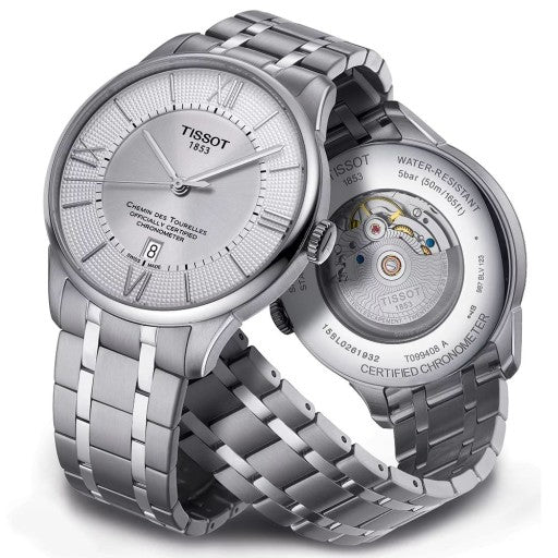 Tissot Chemin Des Tourelles Powermatic 80 Silver Dial Silver Steel Strap Watch For Men - T099.407.11.038.00 Buy Now By Tissot