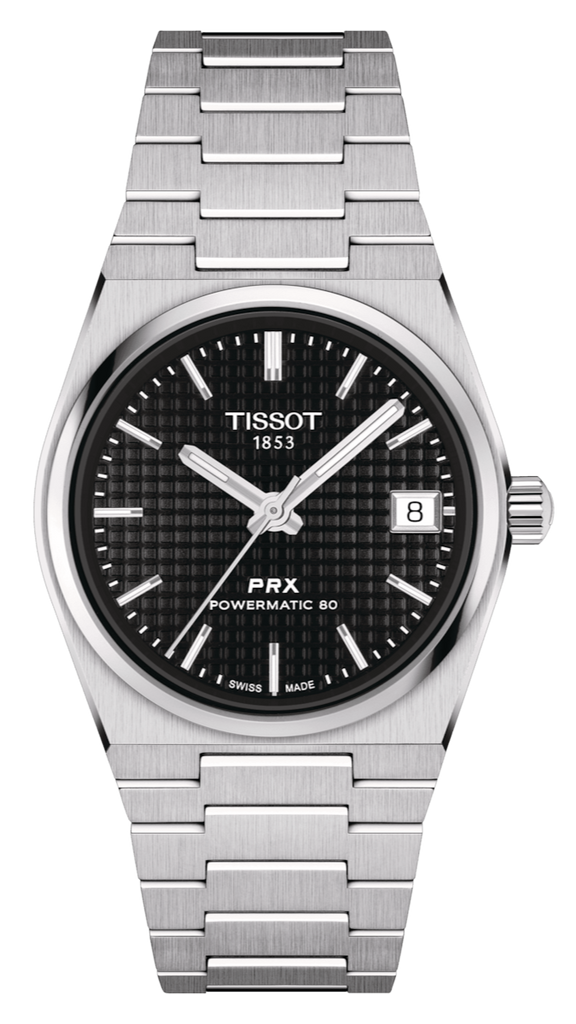 Tissot PRX Powermatic 80 Black Dial Silver Steel Strap Watch for Men - T137.207.11.051.00 Buy Now By Tissot
