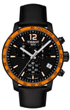 Tissot T Sport Quickster Chronograph Black Dial Black Rubber Strap Watch For Men - T095.417.36.057.01 Buy Now By Tissot
