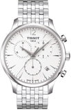 Tissot T Classic Tradition Chronograph White Dial Silver Steel Strap Watch For Men - T063.617.11.037.00 Buy Now By Tissot
