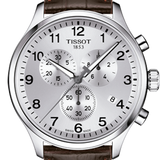 Tissot T Sport Chrono XL Classic Silver Dial Brown Leather Strap Watch For Men - T116.617.16.037.00 Buy Now By Tissot