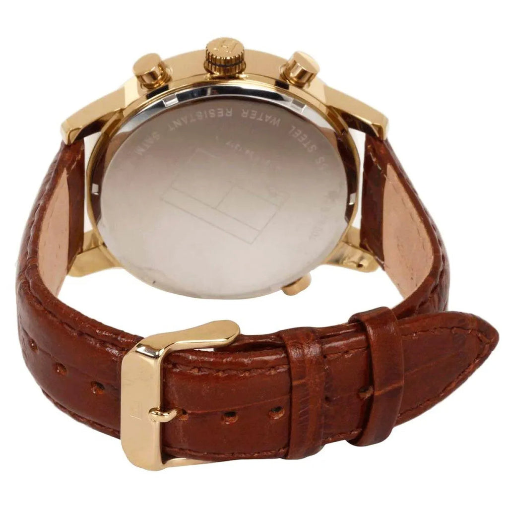 Tommy Hilfiger Harrison White Dial Brown Leather Strap Watch for Men - 1790874 Buy Now By Tommy Hilfiger