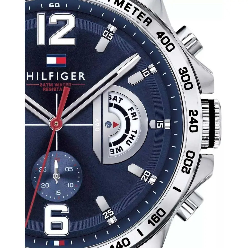 Tommy Hilfiger Decker Blue Dial Blue Rubber Strap Watch for Men - 1791476 Buy Now By Tommy Hilfiger