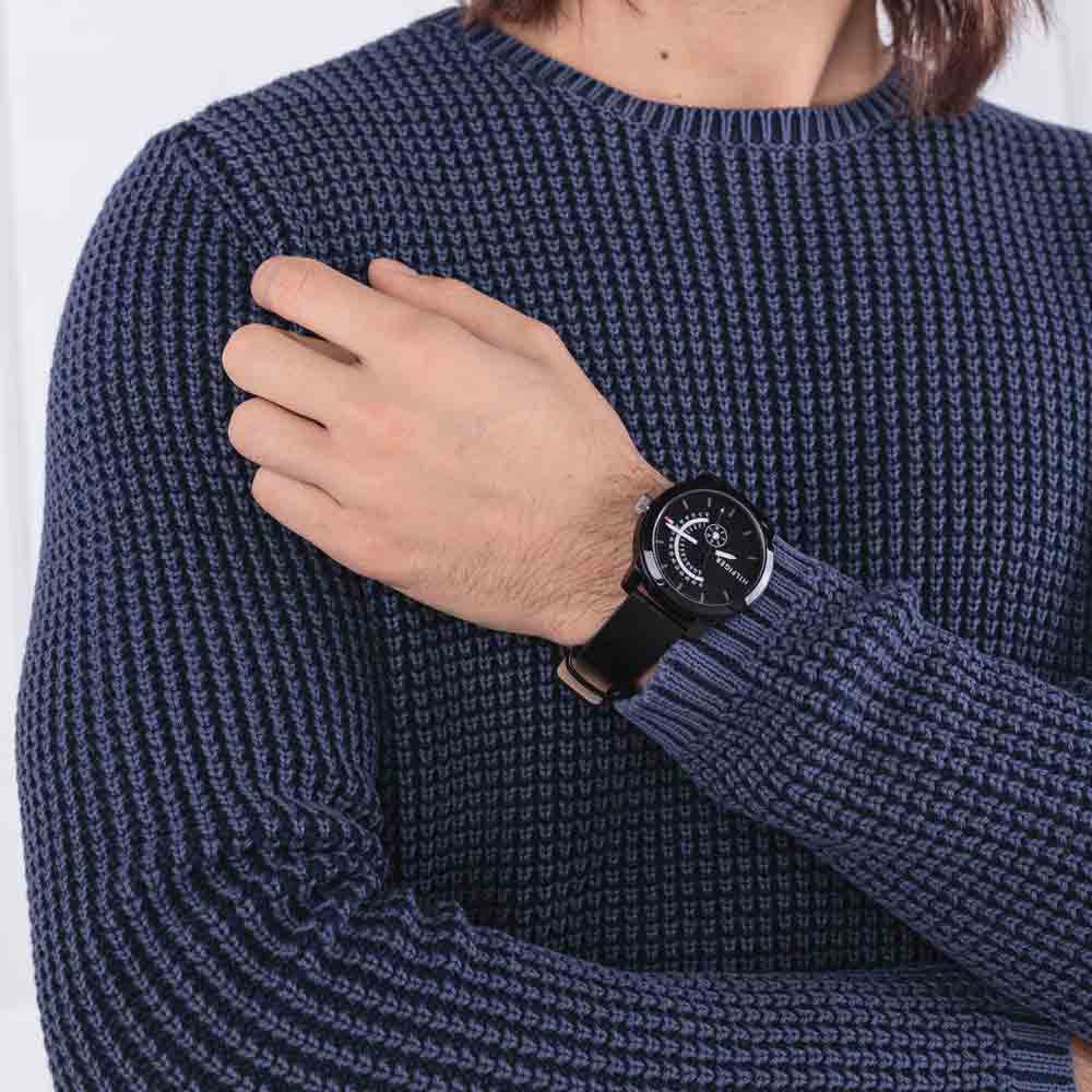 Tommy Hilfiger Denim Quartz Black Dial Black Leather Strap Watch for Men - 1791479 Buy Now By Tommy Hilfiger