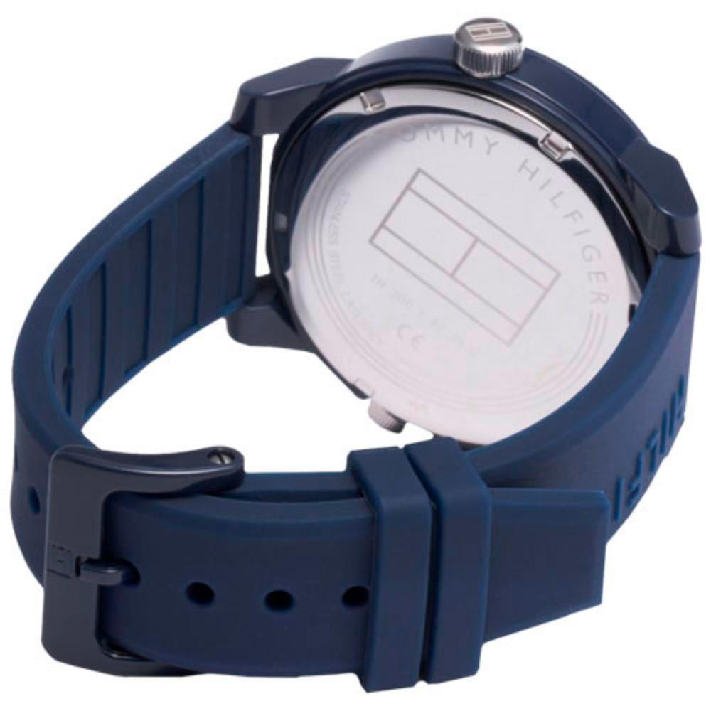 Tommy Hilfiger Denim Blue Dial Blue Rubber Strap Watch for Men - 1791556 Buy Now By Tommy Hilfiger