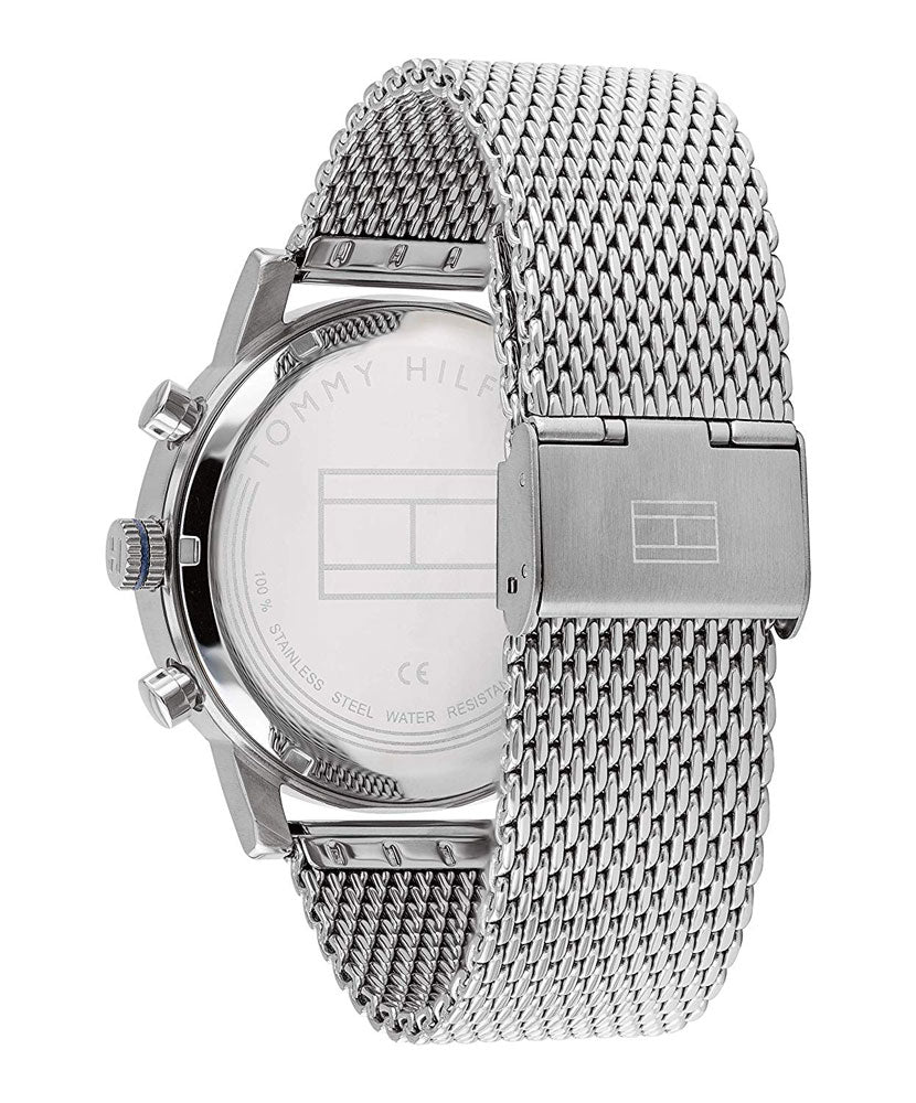 Tommy Hilfiger Kane Black Dial Silver Mesh Bracelet Watch for Men - 1710402 Buy Now By Tommy Hilfiger