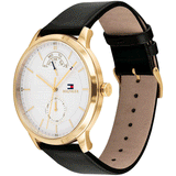 Tommy Hilfiger Hunter White Dial Black Leather Strap Watch for Men - 1791606 Buy Now By Tommy Hilfiger