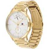 Tommy Hilfiger Hunter White Dial Gold Steel Strap Watch for Men - 1791609 Buy Now By Tommy Hilfiger