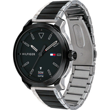 Tommy Hilfiger Sneaker Quartz Black Dial Two Tone Steel Strap Watch for Men - 1791619 Buy Now By Tommy Hilfiger