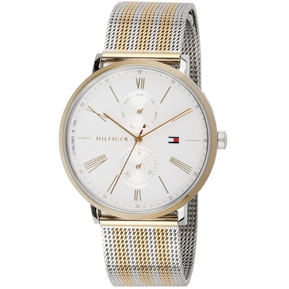 Tommy Hilfiger Jenna Quartz White Dial Two Tone Mesh Bracelet Watch for Women - 1782074 Buy Now By Tommy Hilfiger