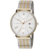 Tommy Hilfiger Jenna Quartz White Dial Two Tone Mesh Bracelet Watch for Women - 1782074 Buy Now By Tommy Hilfiger