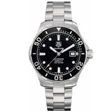 Tag Heuer Aquaracer Automatic Caliber 5 Black Dial Silver Steel Strap Watch for Men - WAN2110.BA0822 Buy Now By Tag Heuer