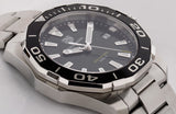 Tag Heuer Aquaracer Black Dial Silver Steel Strap Watch for Men - WAY111A.BA0928