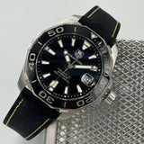 Tag Heuer Aquaracer Calibre 5 Automatic Black Dial Black Nylon Strap Watch for Men - WAY211A.FC6362 Buy Now By Tag Heuer