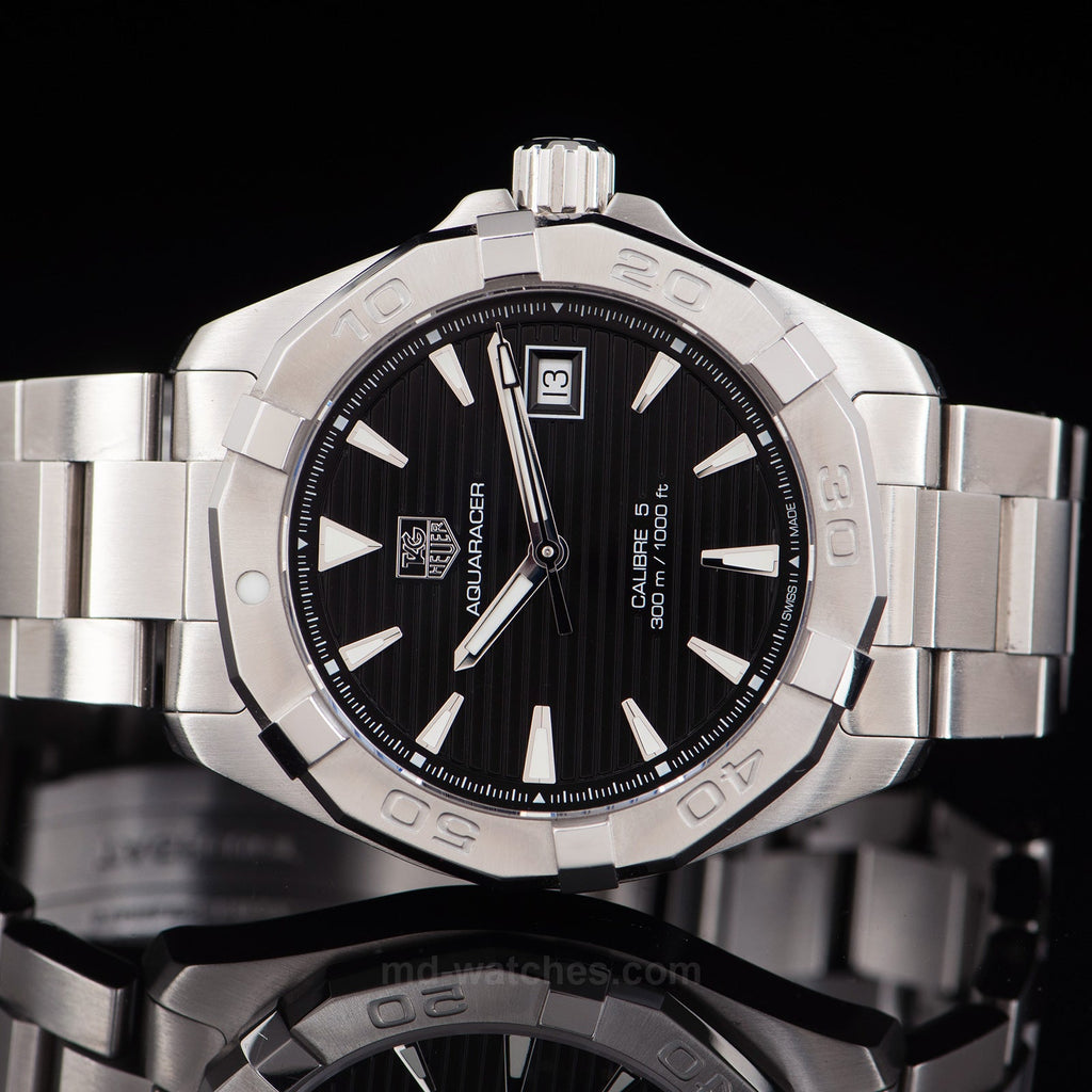 Tag Heuer Aquaracer Black Dial Watch for Men - WAY2110.BA0928