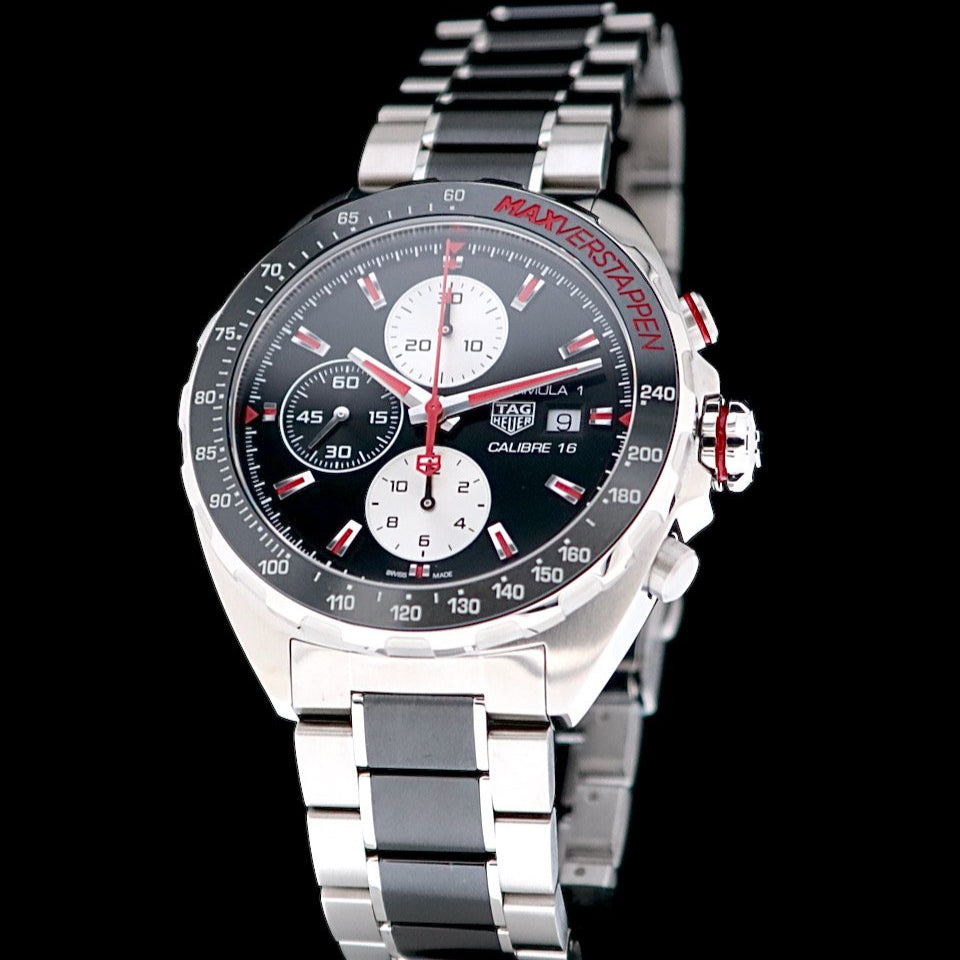 Tag Heuer Formula 1 Calibre 16 Max Verstappen Limited Edition Black Dial Two Tone Steel Strap Watch for Men - CAZ2018.BA0970 Buy Now By Tag Heuer