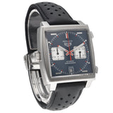 Tag Heuer Monaco Automatic Chronograph Blue Dial Black Leather Strap Watch for Men - CAW211P.FC6356 Buy Now By Tag Heuer