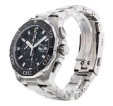 Tag Heuer Aquaracer Calibre 16 Day-Date Black Dial Silver Steel Strap Watch for Men - CAY211A.BA0927 Buy Now By Tag Heuer