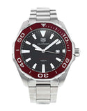 Tag Heuer Aquaracer Black Dial Silver Steel Strap Watch for Men - WAY101B.BA0746 Buy Now By Tag Heuer